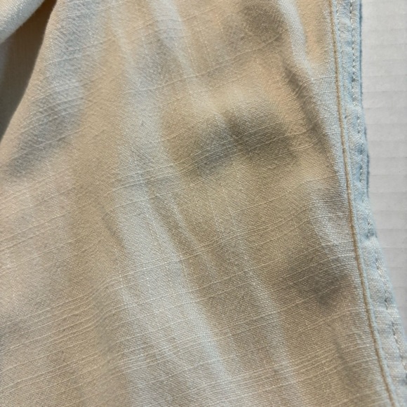 NWT Wonderly Drapey Linen Blend Button Fly Cream Lightweight Cargo Pants Size 3X - Picture 14 of 14
